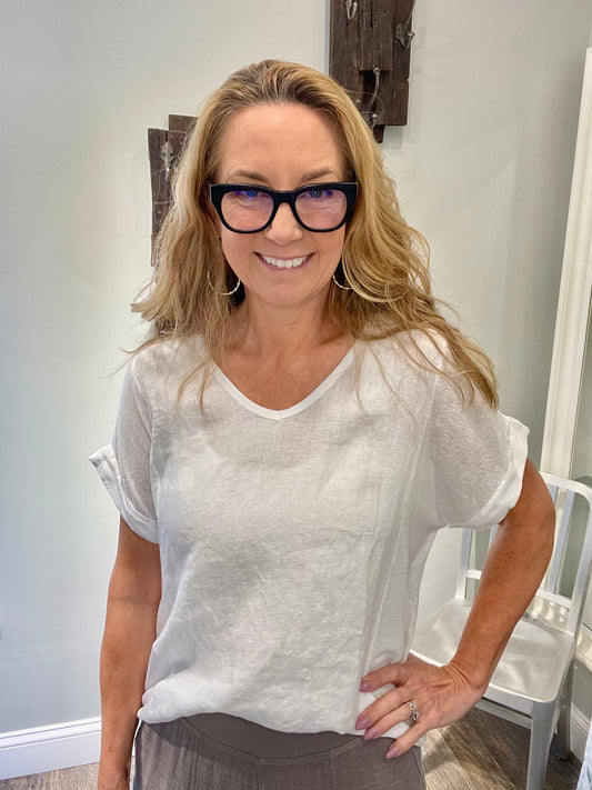 Tempo Paris Everyday Linen Top