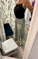 Blue Velvet Flower Patchwork Denim Pants