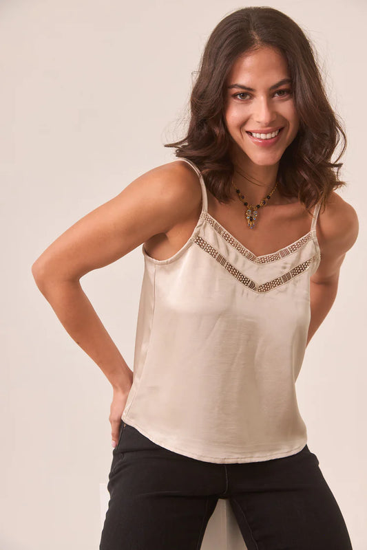 Nekane Lingerie Style Tank Top