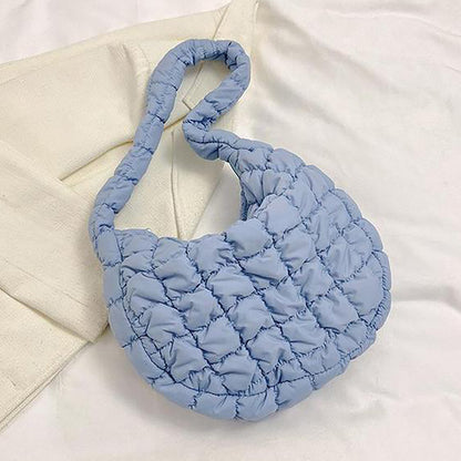 Quilted Puffer Tote / Shoulder Bag Cloud Bag