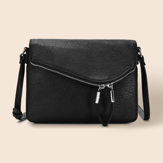 Faux Leather Envelope Crossbody Bag