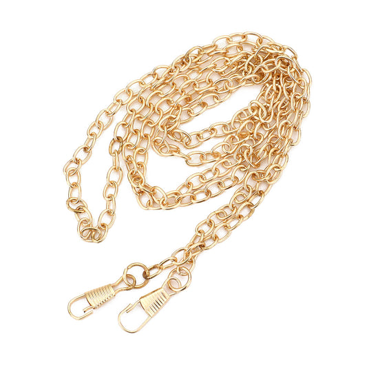 Faux Leather Chunky Chain Clutch / Crossbody Bag