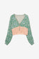 Nud Printed Lacy Long Sleeve Top