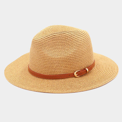 Sunny Straw Fedora Hat