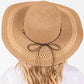 Wide Brim Sun Hat with Evil Eye