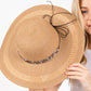 Wide Brim Sun Hat with Evil Eye