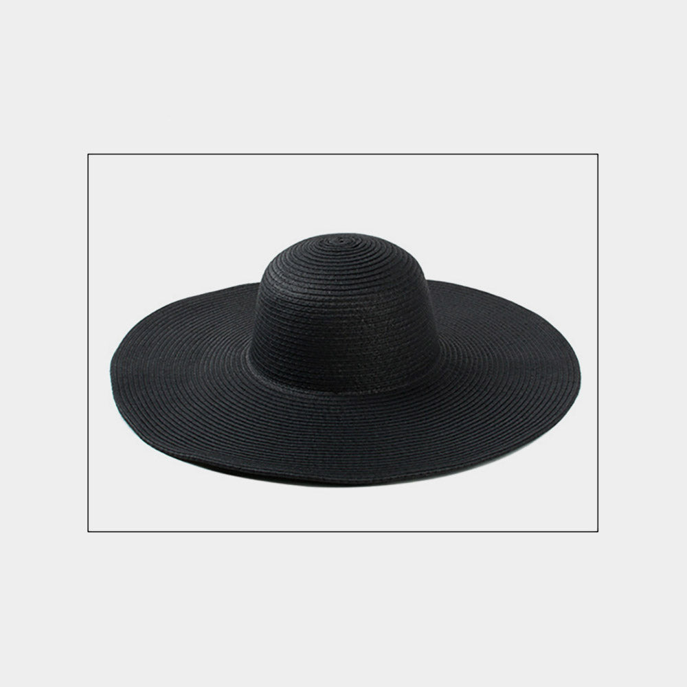 Solid Wide Brim Straw Sun Hat