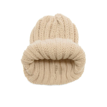 Joy Susan Thick Ribbed Beanie Hat