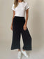 Six FiftyHigh Waisted Ribbed Culotte Pants