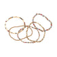 Faceted Beaded Stretch Multi Layered Bracelets