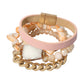 Druzy Accented Bead Stretch Layered Bracelets