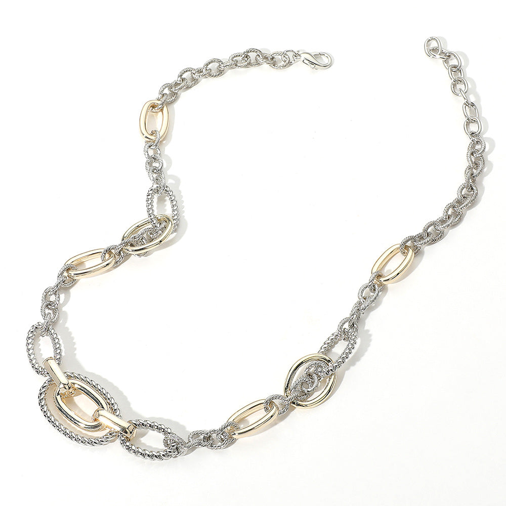 14K Gold Plated Twisted Rope Necklace