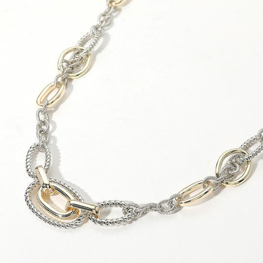 14K Gold Plated Twisted Rope Necklace