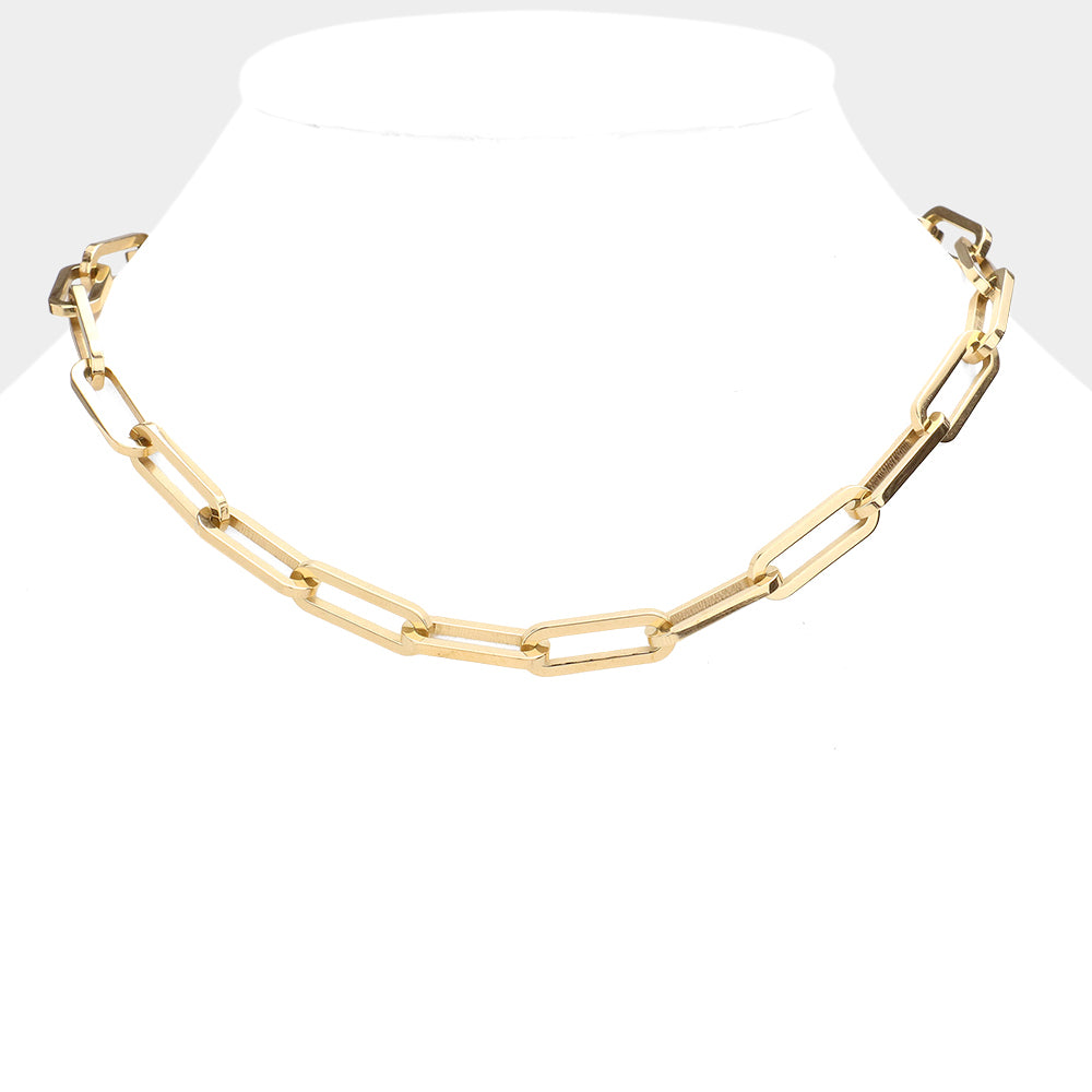 18K Dipped Stainless Steel Chain Necklace