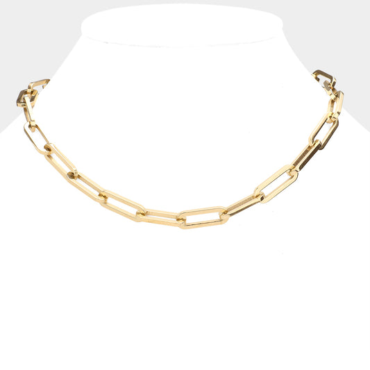 18K Dipped Stainless Steel Chain Necklace