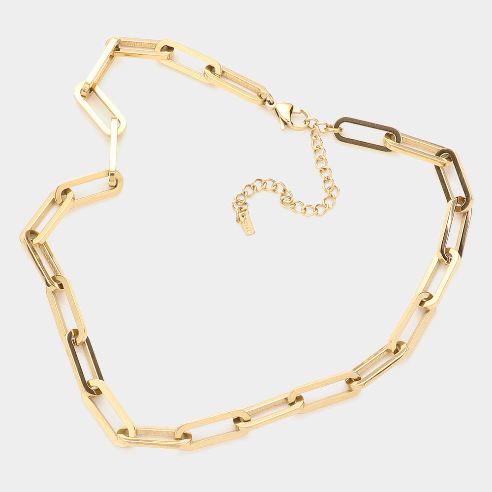 18K Dipped Stainless Steel Chain Necklace
