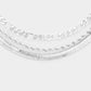 Triple Layered Metal Chain Necklace