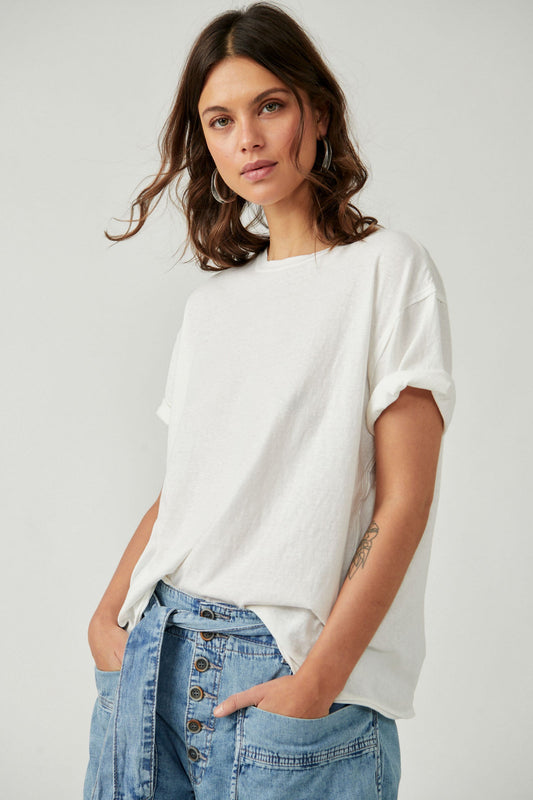 Free People Cotton Nina T Shirt Top