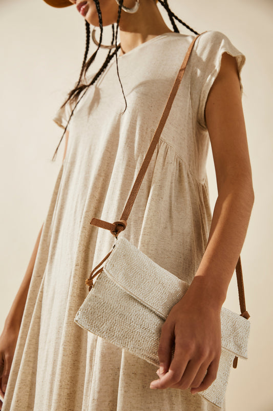 Free People Plus One Beaded Handbag