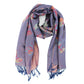 Metallic Butterfly Printed Pashmina Scarf