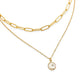 Double Chain CZ Necklace