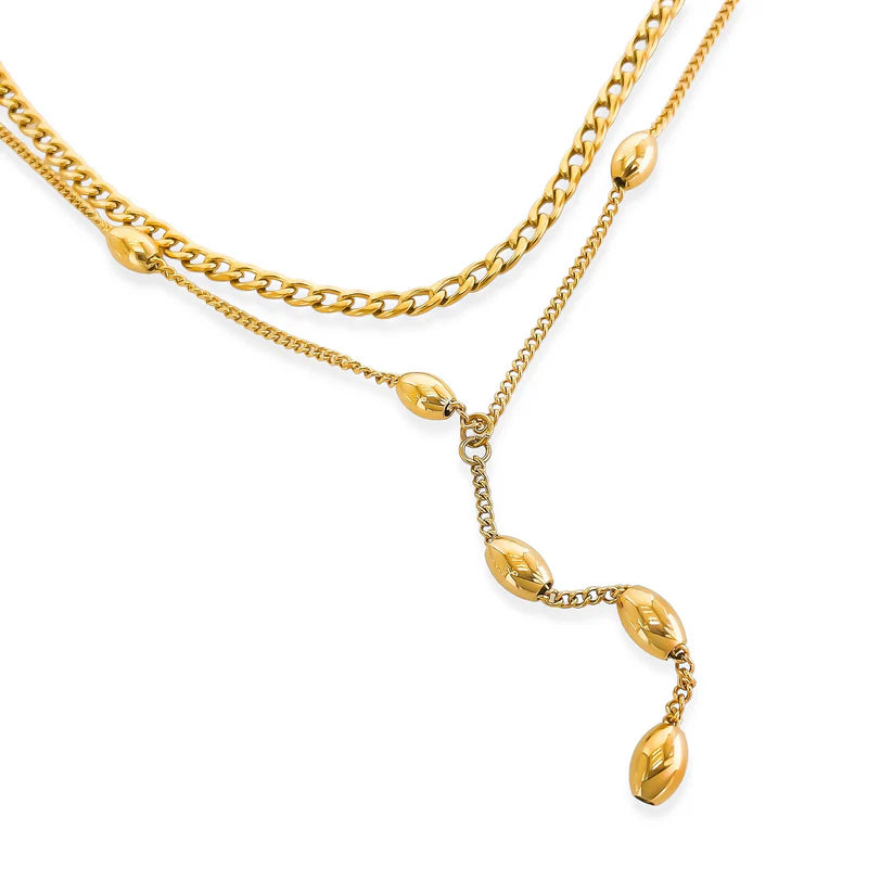 Luxe Double Y Chain Necklace