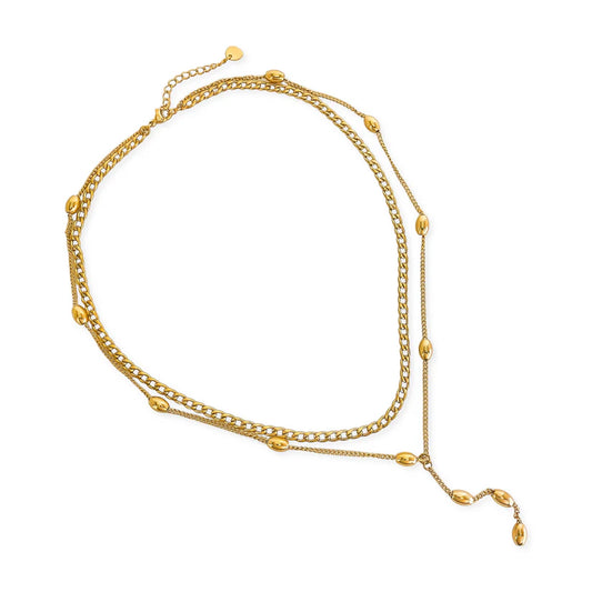 Luxe Double Y Chain Necklace