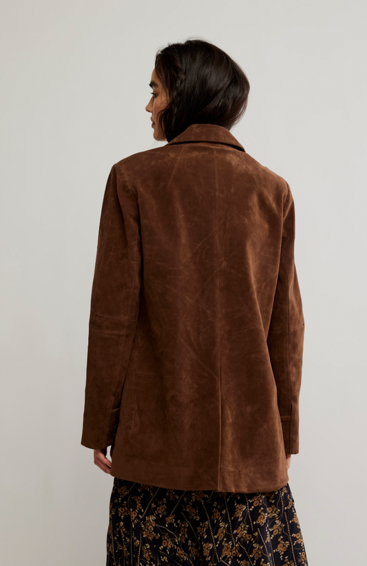 Free People Paper Cut Vegan Blazer