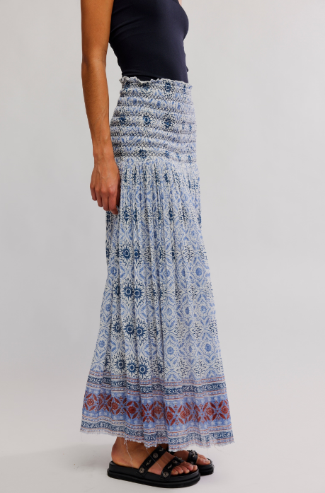 Free People Ravenna Printed Maxi Skirt / Dress