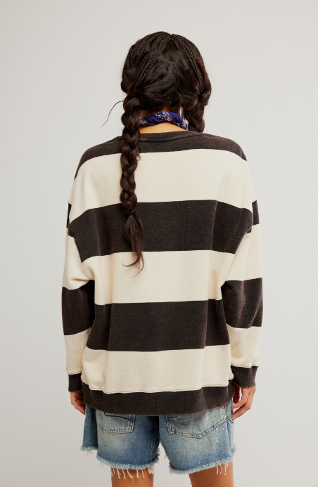 Free People Classic Stripe Crew Top
