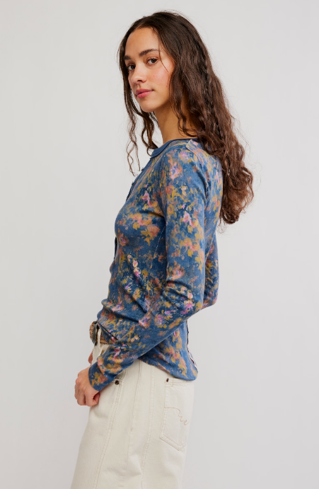 Free People Jamie Henley Printed Top
