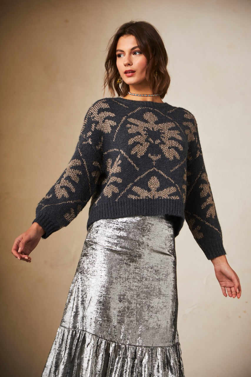 Nekane NKN Jacquard Sparkle Sweater