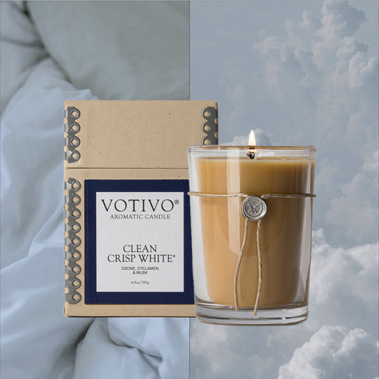 Votivo Clean Crisp White Soy Candle