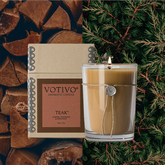 Votivo Teak Soy Candle