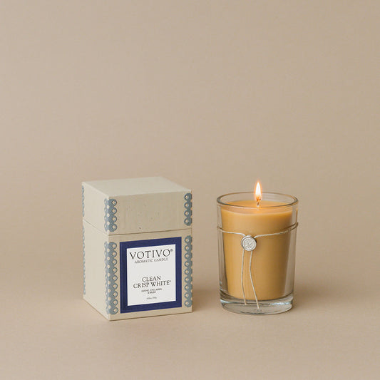 Votivo Clean Crisp White Soy Candle