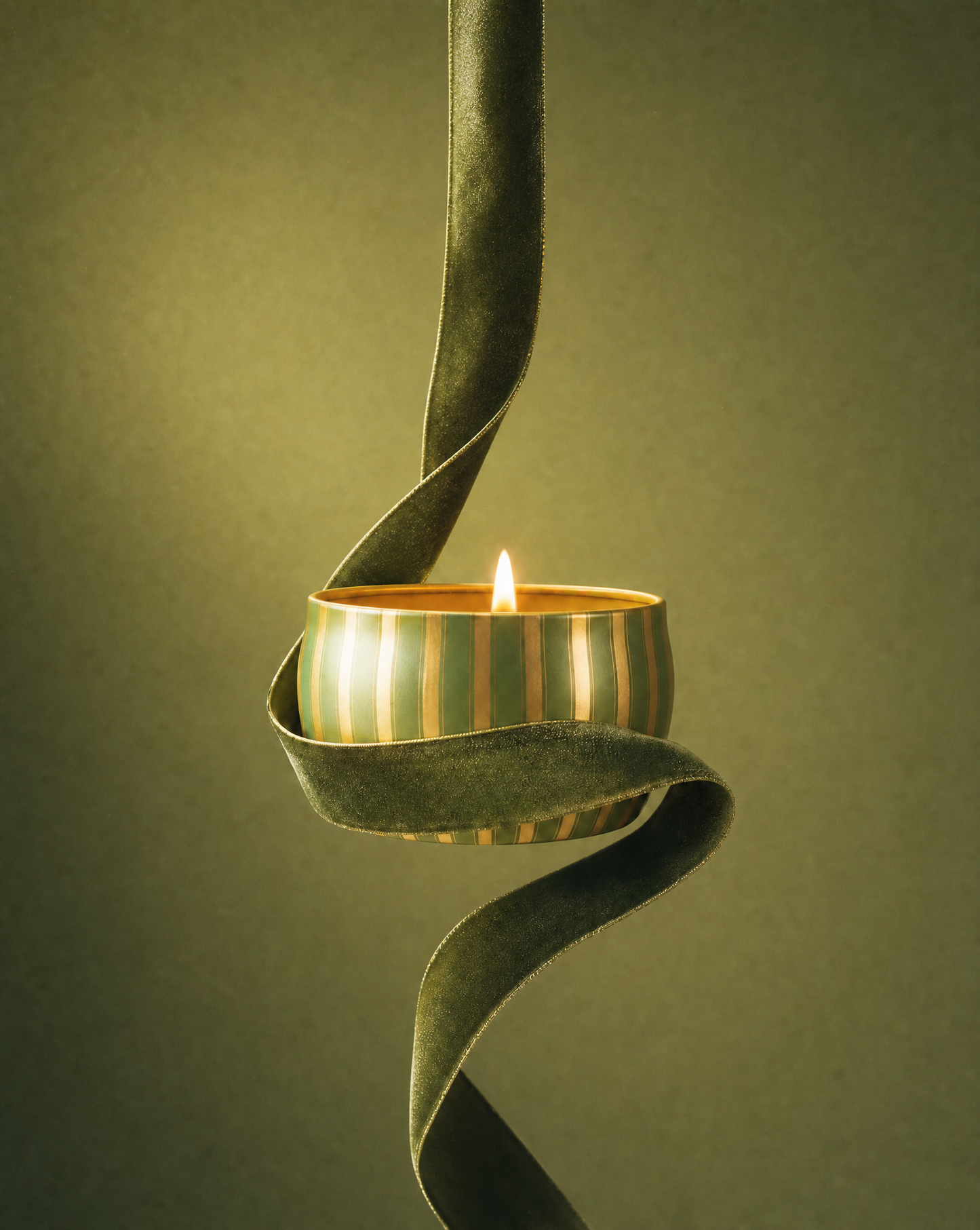 Votivo Striped Travel Tin Candle