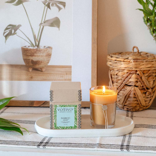 Votivo Bamboo Leaf Soy Candle