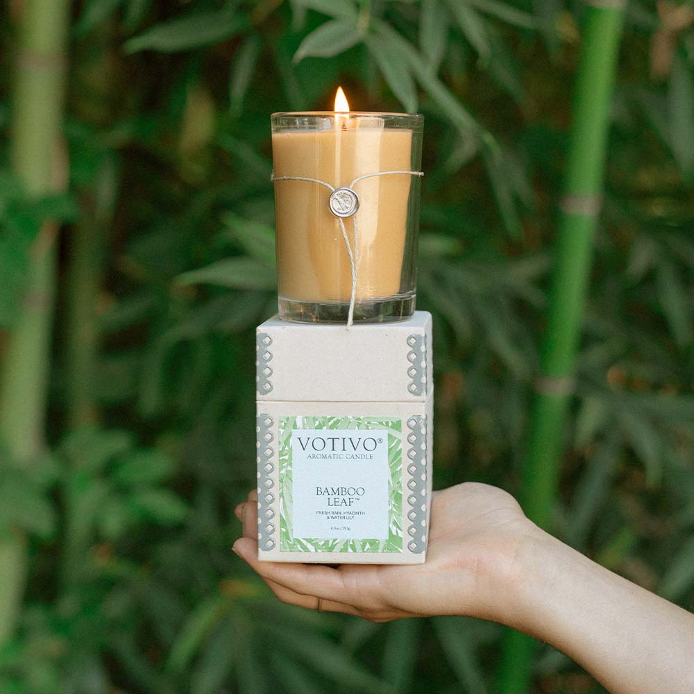 Votivo Bamboo Leaf Soy Candle