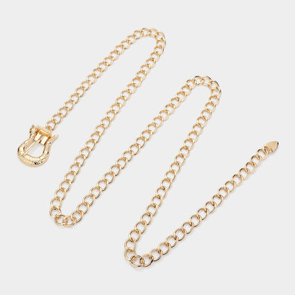 Snake Buckle Metal Belt