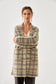 Nekane Plaid Checked Collared Jacket