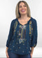 Caite & Kyla Teal Hazel Top