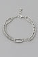 Textured Link Gold Dipped Wheat Chain Bracelet