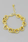 Textured Link Gold Dipped Bracelet