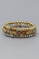 Natural Stone Beaded Stretch Bracelet Set
