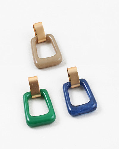 Geometric Lucite Earrings