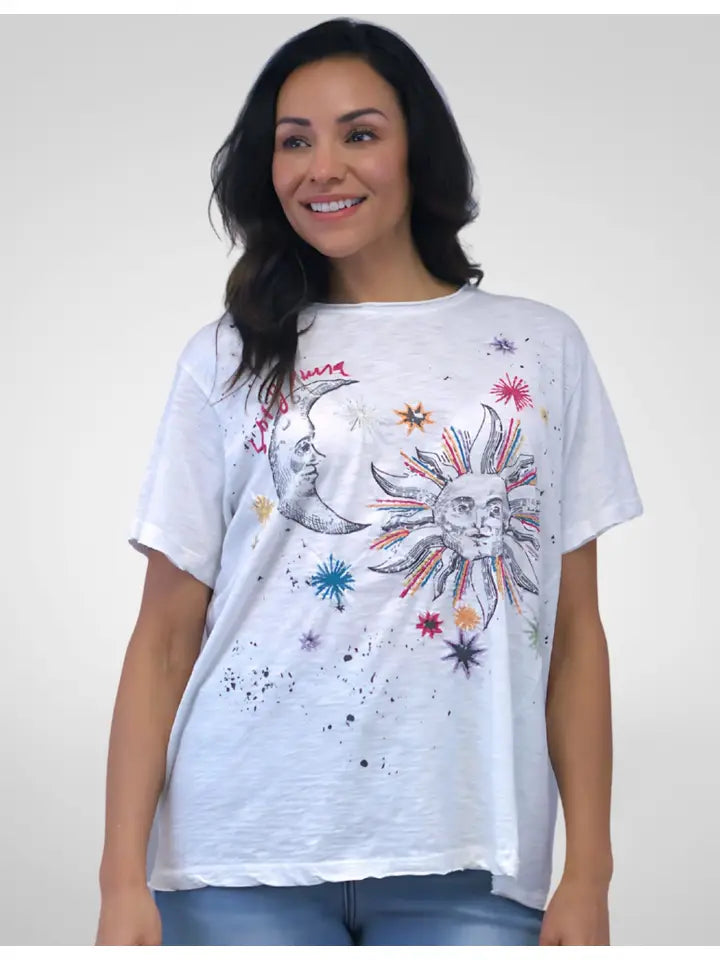 Caite & Kyla Sun and Moon Kara Tee