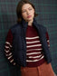 Blu Pepper Collared Zip Up Cropped Puffer Vest