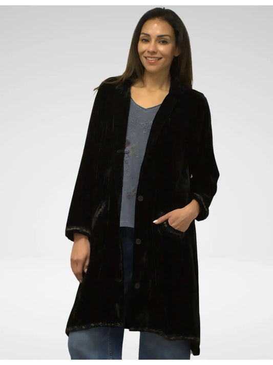Caite & Kyla Laina Velvet Jacket