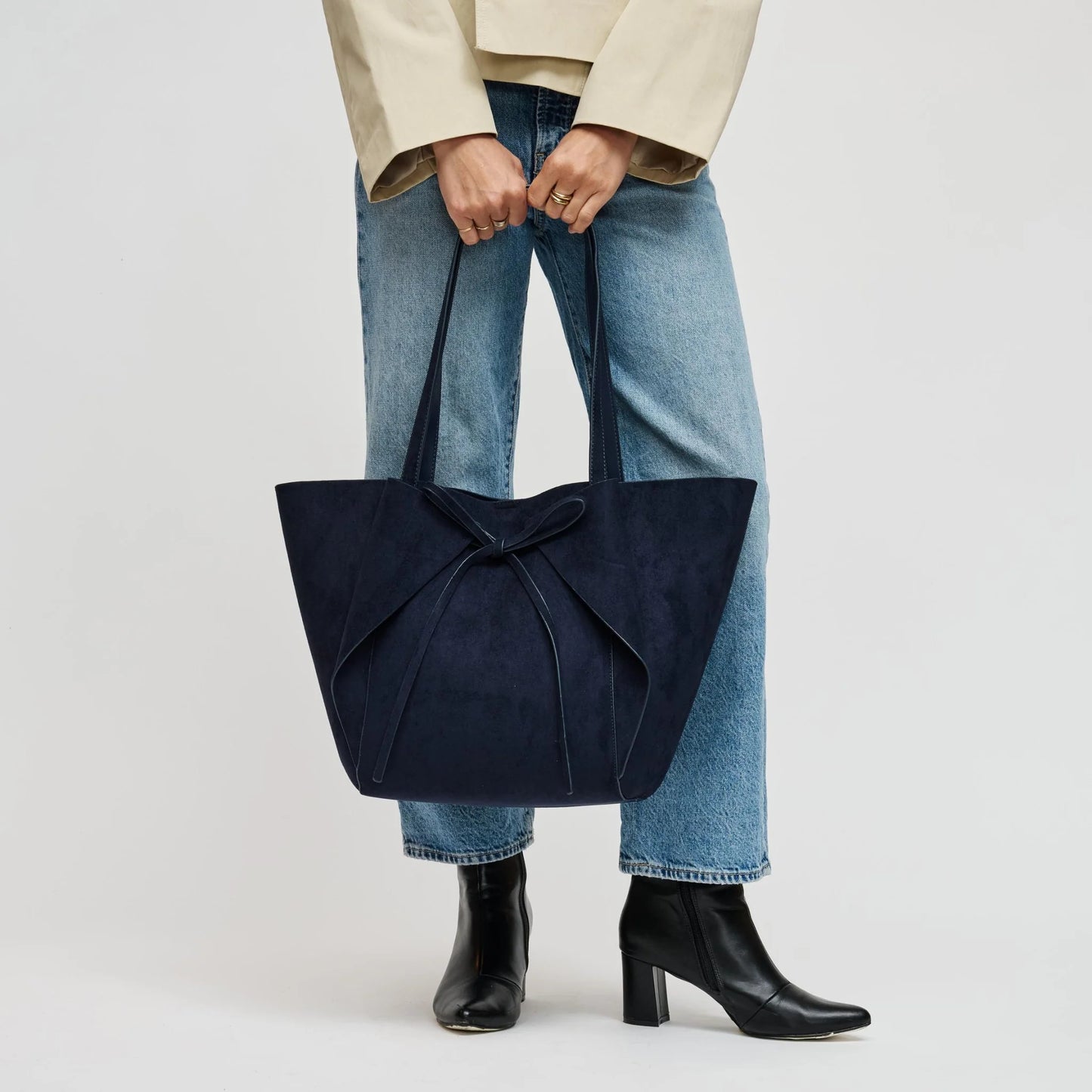 Soren Faux Suede Handbag