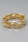Set of 5 Stretch Metallic Bracelets